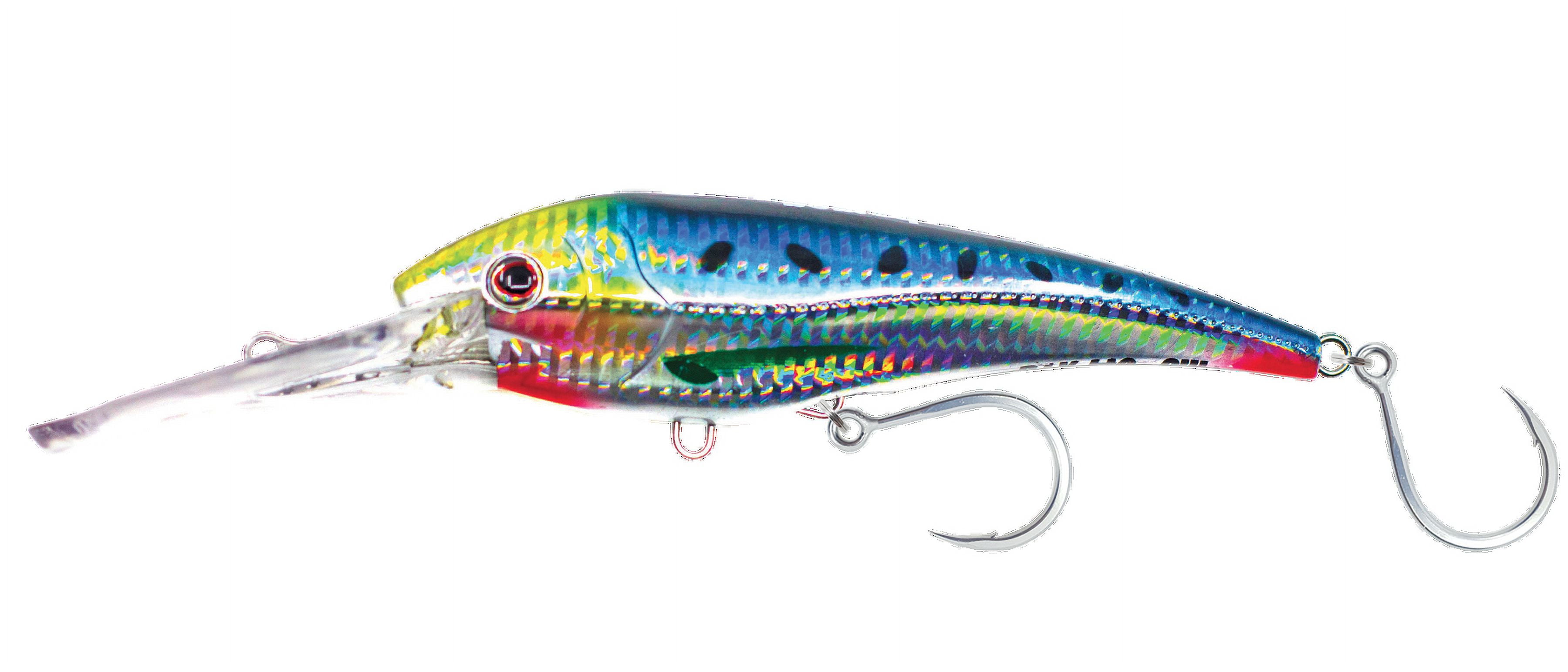 Nomad DTX Minnow Heavy Duty Sinking 8", Black Pink Mackerel Lures
