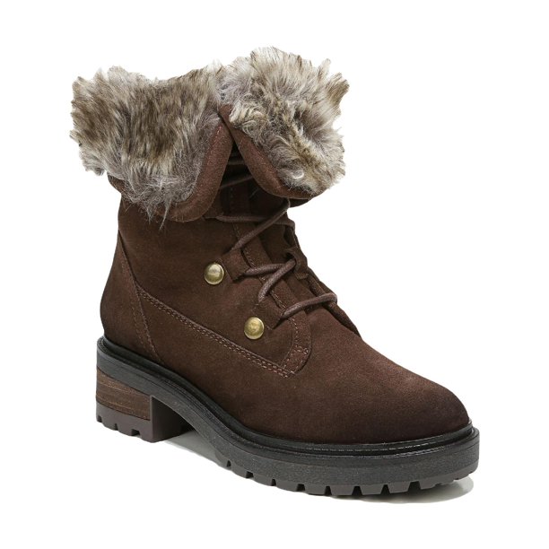 Zodiac Womens Canon Faux Fur Lined MidCalf Boots Brown 7.5 Medium (B,M