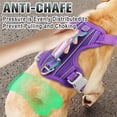 thumbnail image 4 of Arnés para perros BARKBAY, reflectante, sin tirones, con clip frontal, color morado L, 4 of 9
