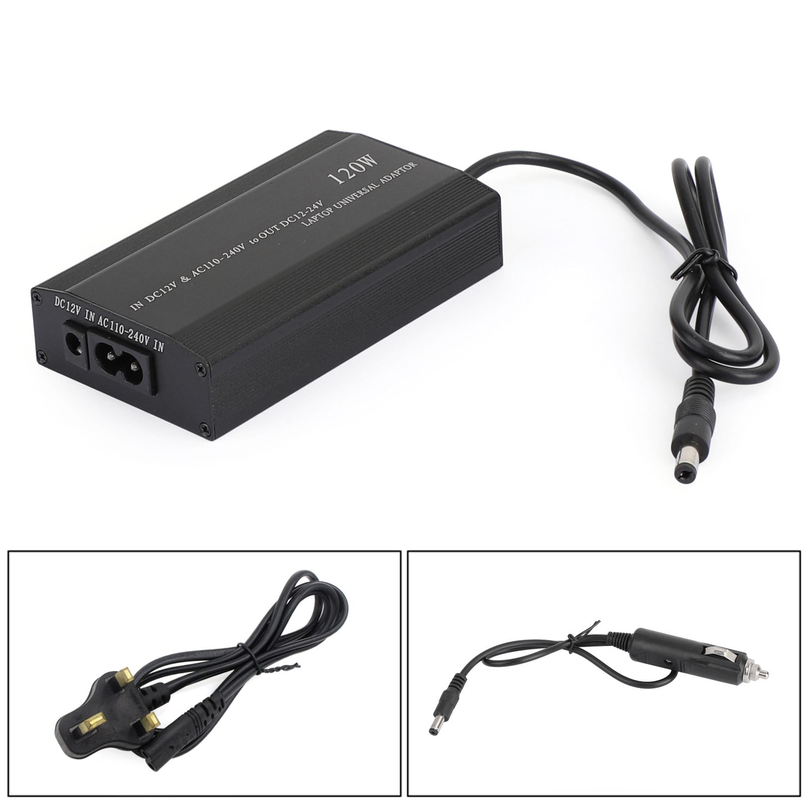 Universal 120W Car Home 34 Tips Power Supply Charger for Laptop Notebook US Plug