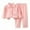 Light Pink, variant on Utlike 2 Pcs Girls Pajama Sets Sets Soft Thermal Lined Collar Kids Pajama Set Homewear First Day Of School Outfits For Girl Size 18 Months-24 Months Grey