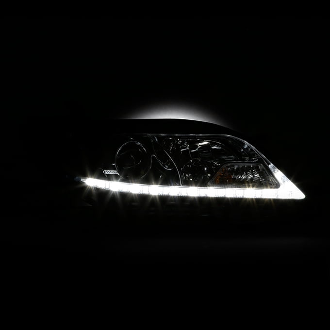 Upgrade Fits 15-17 Toyota Sienna SE Limited Smoked LED DRL Projector Headlight