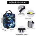 thumbnail image 6 of Shadow Milk Cookie Portable Lunch Bags Tote Shoulder Bag Insulated Lunch Box Picnic Beach Work, 6 of 9