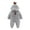 Gray, variant on YWDJ 2022 Onesies for Baby Newborn Baby Fleece Footie Snowsuit Winter Cartoon Warm Hooded Romper Jumpsuit Outfits For Girls Boys Pink 0-3 Months