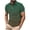 Army Green, variant on Man Casual Fashion Print Short Sleeved Half-buttoned Open And Close Lapel Blouses Top Blue S
