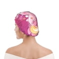 thumbnail image 6 of Yiaed Cute Pink Axolotl A Print Reusable Shower Cap & Bath Cap & Lined, Oversized Waterproof Shower Caps Designed for all Hair Lengths, 6 of 7