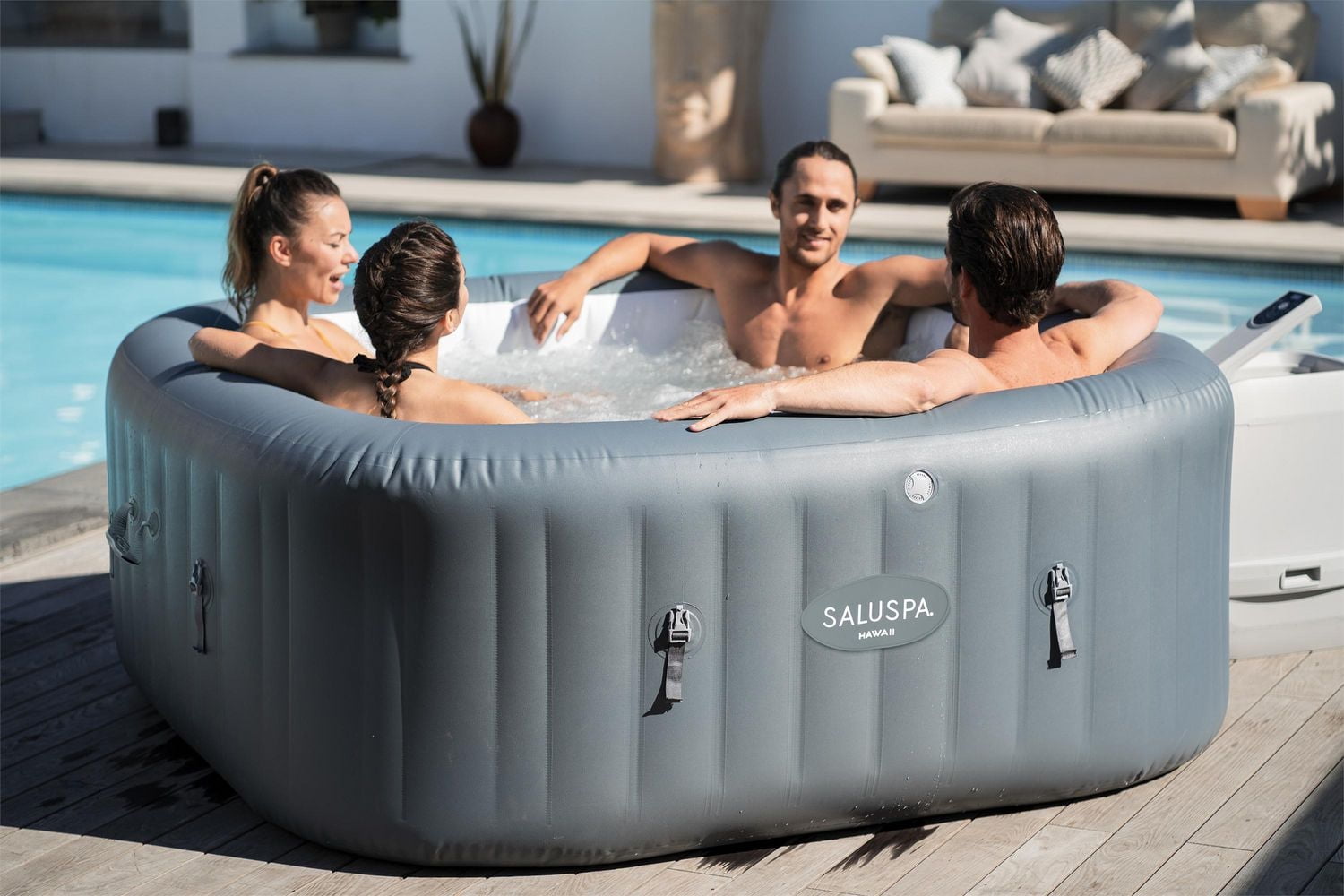 Spa gonflable SaluSpa® Hawaii Smart HydroJet Pro™ pour 4 à 6 personnes