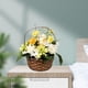 thumbnail image 3 of Flores artificiales, plantas de ratán en macetas, primavera para decoración de estantes de bodas A, 3 of 8