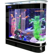 Aquarium Kit Upright Luxury Large Fish Tank Large Glass Fishbowl Glsaa Bar for Patios Living Office Room and Kitchen 47.3*49.6*15.8in