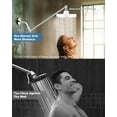 thumbnail image 4 of Adjustable Shower Head Extension Arm with Locking Set Screw Solid Brass Matt Angle Height Adjustable Easy to Install G/ Universal Connector Compatible (Matt ), 4 of 9