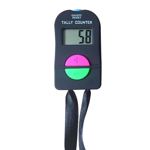 Methold Contador digital Pantalla LCD Botones de silicona Contador portátil alimentado por con alerta sonora Kits de experimentos de química PC 1