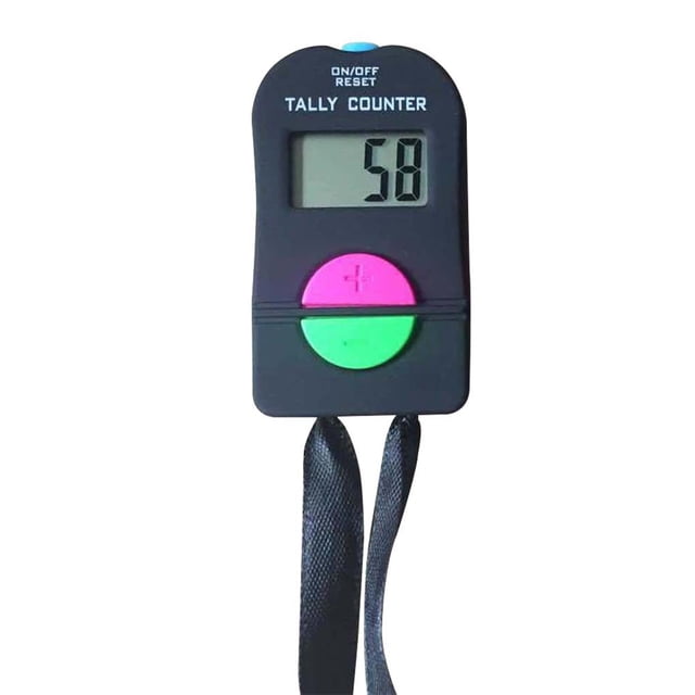 Sidaley Contador digital Pantalla LCD Botones de silicona Contador portátil alimentado por con alerta sonora Kits de experimentos de química PC 1