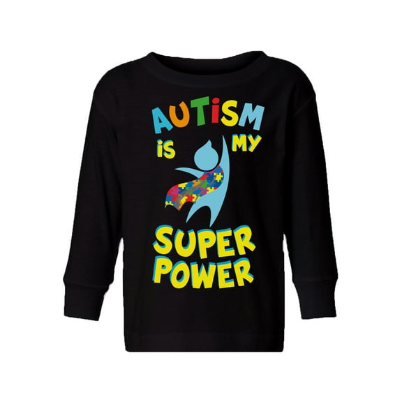 Awkward Styles Autism Toddler Long Sleeve Shirt Autism is my Super Power Kids T-shirt Autism Awareness