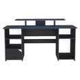 thumbnail image 4 of Escritorio Gamer Trollino Wengue y Azul con Luz LED Virtual Muebles, 4 of 6