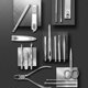 thumbnail image 4 of Manicura Set, 19 en 1 Manicura y Profesional Herramientas de Cortauñas Manicura Uñas Clipper Kit de Viaje Ear Pick Set Ceja y Nariz Recortador con Cuero Negro Caso ShuxiuWang 1327537017332, 4 of 5