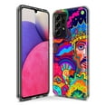 thumbnail image 3 of MUNDAZE Samsung Galaxy A31 Shockproof Clear Hybrid Protective Phone Case Neon Psychedelic Indie Hippie Indie King Cover, 3 of 5