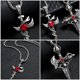 thumbnail image 4 of 2 collares cruzados de aleación para hombre, estilo gótico, de metal (2 estilos), 4 of 6