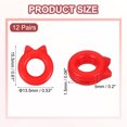 thumbnail image 2 of Cat Shape Eye Glasses Ear Grips, 12 Pairs Anti-Slip Eyeglass Ear Hooks with Box for Sunglasses Ear Hooks, Red, 2 of 7