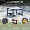 thumbnail image 6 of WestinTrends Malibu Kids Outdoor Patio Furniture HDPE 30" Wide Square Dining Table, Navy Blue, 6 of 16