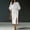 Dresses-504White, variant on Work Sets for Women 2 Pieces Batwing Cape Sleeve Tops Side Slit Button Detail Classy Elegant Skirts Work Office Church Funeral Semi formal Outfits White XXXL