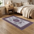 thumbnail image 2 of ODIKA 5'x7' Ultra-Soft Area Rug, Traditional Patterned Framework Showcasing Elegant Wisteria Themes None Washable, Bare feet friendly, Silk-Touch for Bedroom Home office, 2 of 7