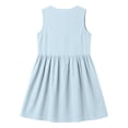 thumbnail image 4 of Robes Mini pour Femmes à Col Rond Sans Manches Style Bohème Vacances à Boutons devant Légères Respirantes Coupe Ample Robes, 4 of 7