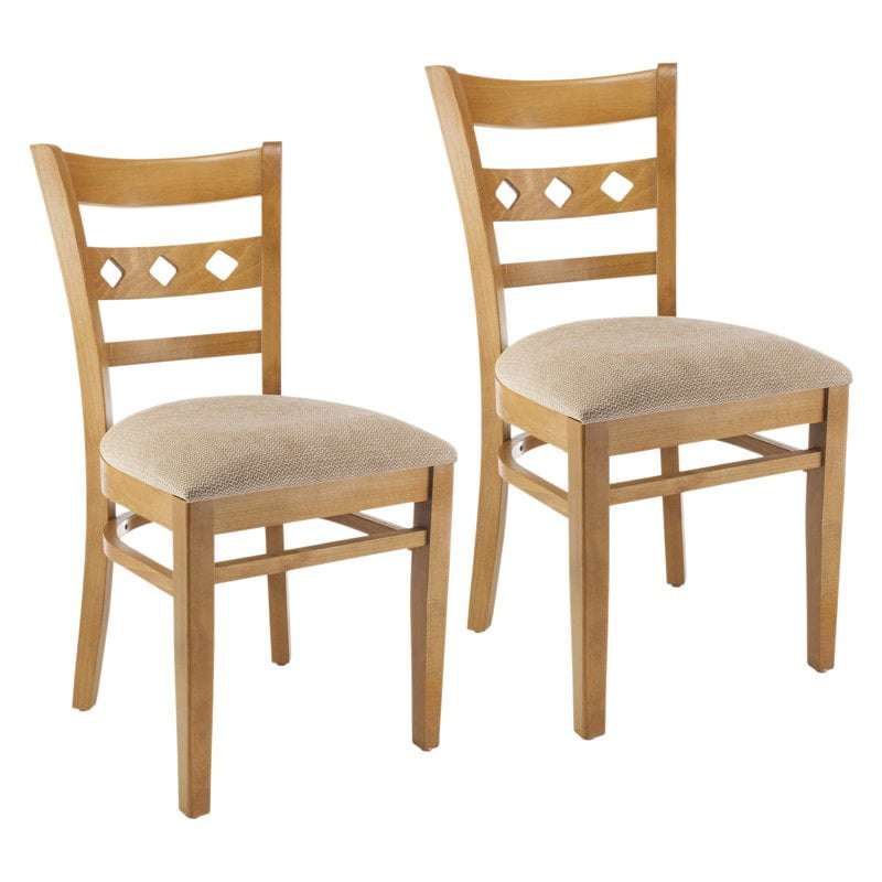 Beechwood Mountain Diamond Dining Side Chair in Cherry (Set of 2