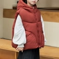 thumbnail image 5 of Kiijoy Winter Girls Stylish Hooded Vest Kids Sleeveless Outerwear Puffer Jacket, Sizes 5-6, 5 of 6