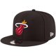 thumbnail image 1 of Gorra Snapback New Era NBA Miami Heat unisex para adultos, color negro, 1 of 6