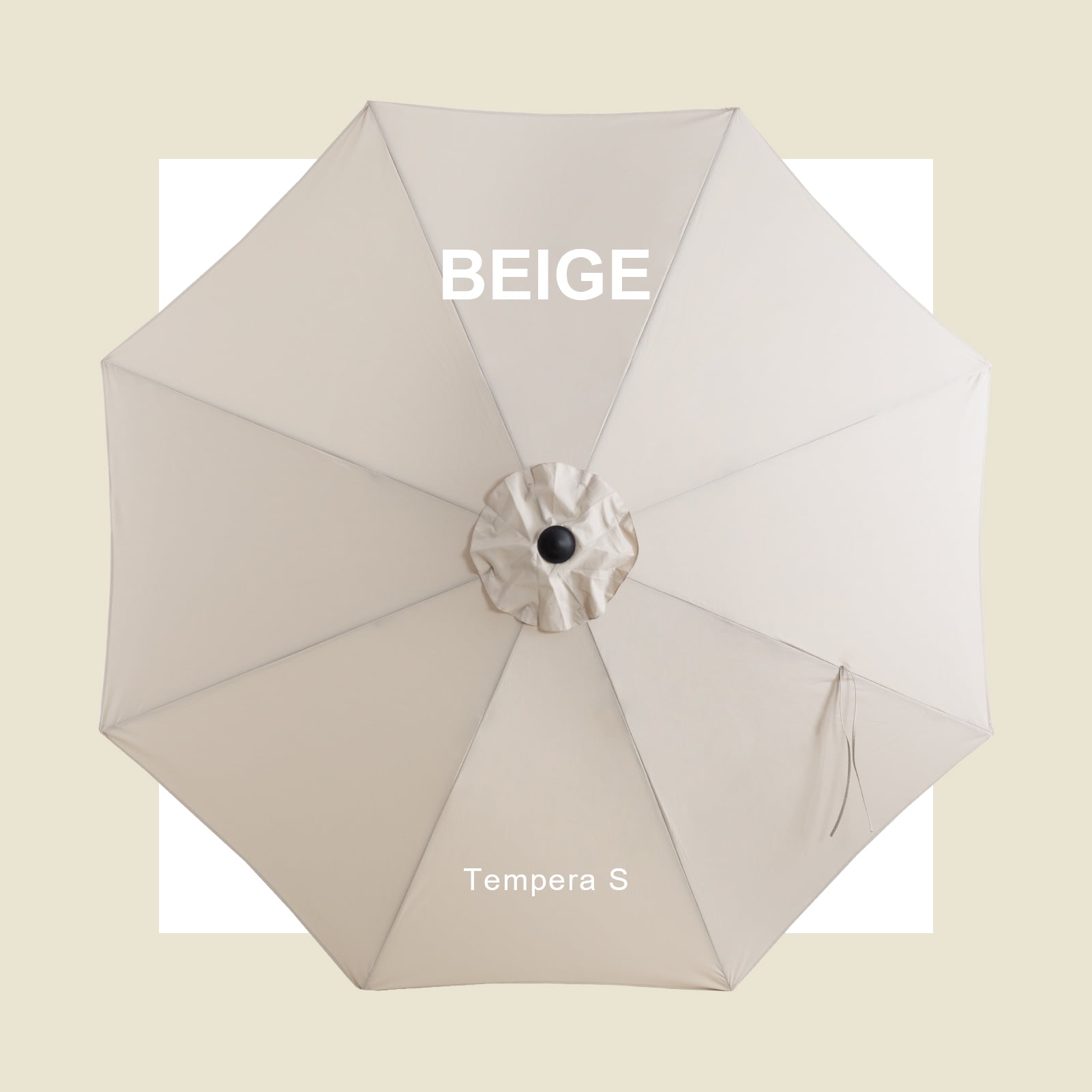 Tempera 9FT Push Botton Tilt patio umbrella