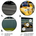 thumbnail image 3 of Designart "Rush of Formula Car at Speedway II" Racing Metal Wall Art, 3 of 5