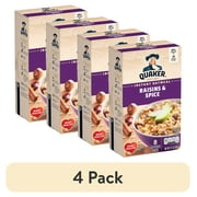 (4 pack) Quaker Instant Oatmeal Raisin Spice 12.1 Oz Box