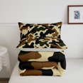 thumbnail image 5 of Manfei Farmhouse Camouflage King Size Comforter Sets, Mid Century Camo Comforters King Size, Desert Tan, Gray Reversible, 3-Piece, 1 Comforter and 2 Pillowcases, 5 of 7