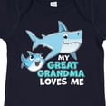 thumbnail image 4 of Inktastic My Great Grandma Loves Me with Cute Sharks Boys or Girls Baby Bodysuit, 4 of 5