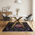 thumbnail image 3 of ODIKA 5'x7' Washable Area Rug Easy Care, Non-Shedding, Pet Friendly, Cyber Astronaut Nebula Border Arcade Fireworks Anime Flowing Dynamic for Small Living Room, Bedroom, 3 of 7