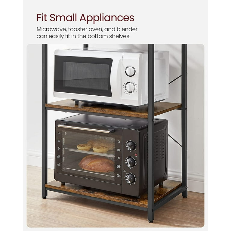 Bakers rack for microwave and toaster oven new arrivals