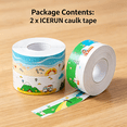 thumbnail image 4 of ICERUN 2026 New Caulk Tape Strong Adhesion for Secure Sealing Window Weather Stripping Waterproof and Mold-Proof Double Sided Tape for Doors Windows Bathroom Style7, 4 of 7