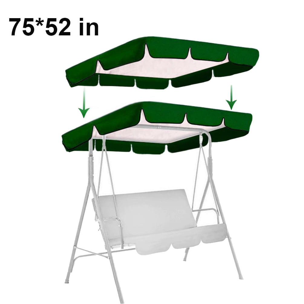 Swing Top Cover Canopy Replacement 3 Person Swing Shade Cover for