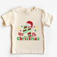 thumbnail image 5 of Camiseta retro con estampado navideño para niños de 1.º, 2.º, 3.º y 4.º año, informal, de manga corta, para el día de Navidad, ropa para niños de 1 a 4 años, 5 of 5