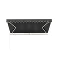 thumbnail image 5 of ALEKO Manual Retractable Home Patio 10 x 8 feet Awning Black Canopy Sunshade, 5 of 8