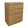 thumbnail image 2 of Sarasota 4-Drawer Oak Wood Dresser with Metal Handles in Natural Finish, 2 of 3