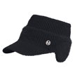 thumbnail image 2 of Cyglowse Women's Fashion Ear Guard Knit Cap, Winter Fleece Ponytail Hat with Drop Down Ear Warmer Black One Size, 2 of 3