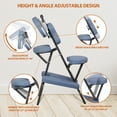 thumbnail image 6 of HomGarden Portable Adjustable Massage Chair Folding Tattoo Spa Chair Blue 23"L x 42"H, 6 of 10