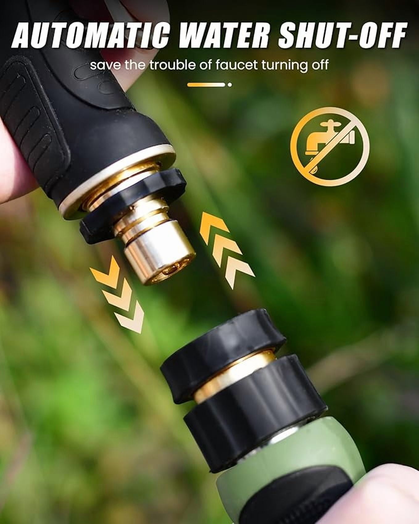 Bamojija Garden Hose Nozzle with 9 Spray Patterns High Pressure Watering Nozzle