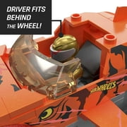 MEGA Hot Wheels Tiger Shark Chomp Course Monster Truck Building Toy with 2 Figures (245 Plastic Pieces)