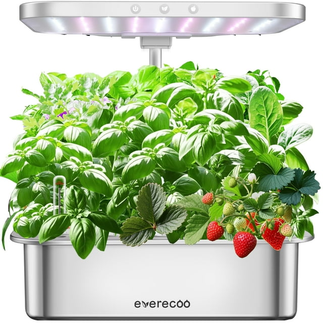 Sistema de cultivo hidropónico EVERECOO, 15 cápsulas, 6 litros, con luz