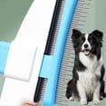 thumbnail image 4 of Pet Hair Removal Comb Flea Comb, 2025 Cat Grooming Brush with Release Button, 4 of 4