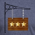 thumbnail image 3 of CafePress - 3 Star Hanging Sign T Shirt - Mens Tri-blend T-Shirt, 3 of 4