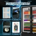 thumbnail image 5 of Chingoo 38'' Upright Display Refrigerator with Glass Door, 17 Cu.ft Merchandiser Fridge with Adjustable Shelves Black, 5 of 9