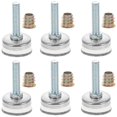 thumbnail image 1 of 8 Sets Adjustable Feet T- Nut Leg Levelers Furniture Leveling Feet Chairs Levelers Furniture Feet Screw Furniture Levelers, 1 of 3